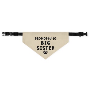 2 Bandane Per Cani "Promosso A Fratello/Sorella Maggiore" - Sciarpa Bianca Per Annunci Gravidanza - Foto 11