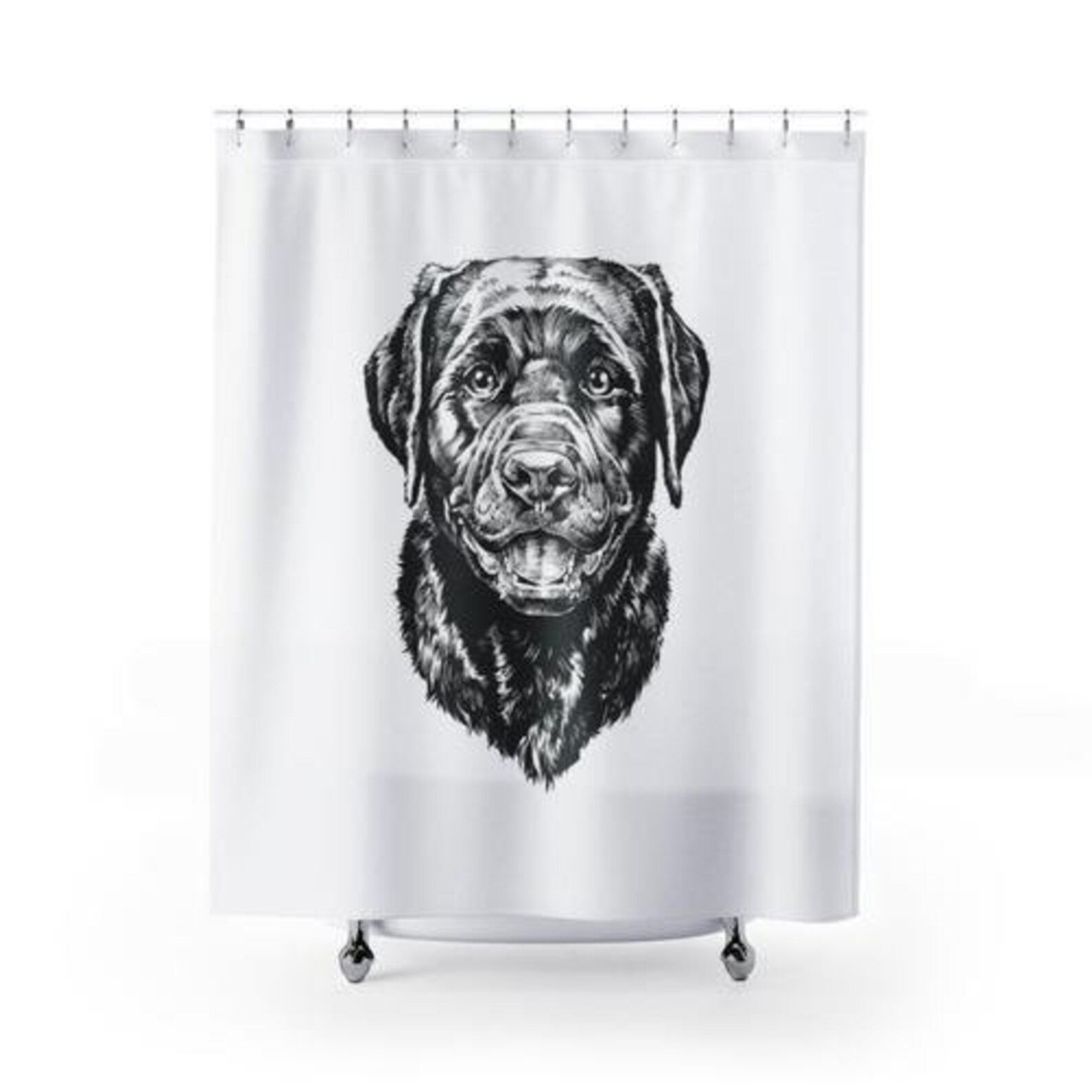 Labrador Retriever Shower Curtain Dog Shower Curtains Set Etsy