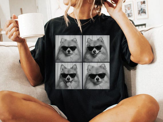 Pomeranian Shirt, Photobooth Pom Dog Tshirt, Funny Dog Comfort Colors Shirt, Pomeranian Lover Gifts, Dog Mom Gift