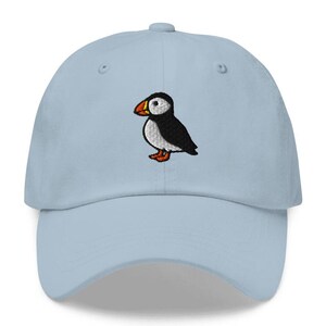 This embroidered Puffin hat is a perfect gift for Bird Watching lover and Sea Parrot lovers. Whether it's a Puffin Bird beanie, vintage distressed hat, denim hat, corduroy hat or dad hat, it's a cute and funny way to show off your love for Puffin Bird.