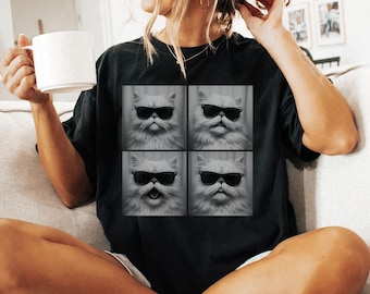 Persian Cat Shirt, Photobooth Persian Cat Tshirt, Funny Cat Mom Comfort Colors Shirt, Persian Cat Lover Gifts