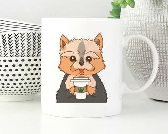 Yorkshire Terrier Coffee Mug, Yorkie Dog Coffee Mugs, Funny Coffee Mug, Dog lover gift Cup Mug