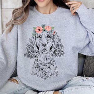 Funny and Cute Nerdy Dog Wearing Glasses shirt for English Setter lovers! This English Setter Dog art tshirt, tank top, kids tee, youth or sweatshirt is a perfect gift for English Setter Mom, English Setter Dog Dad and Dog Lover.