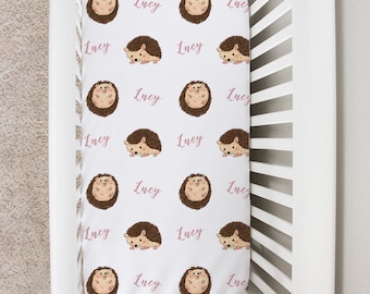 hedgehog crib bedding