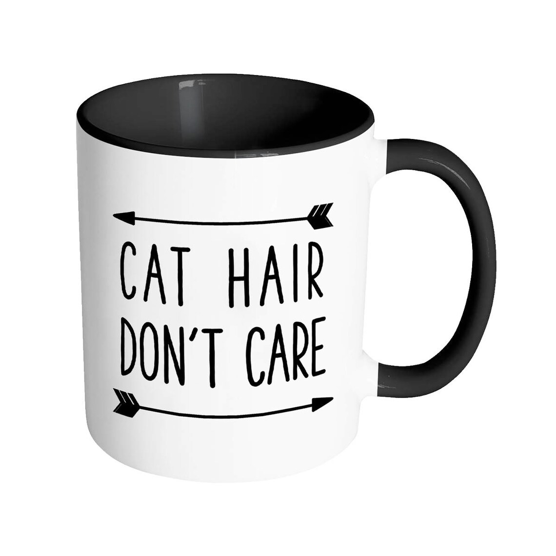 Cat Hair Don't Care Coffee Mug Cats 11 oz Coffee Mugs Etsy