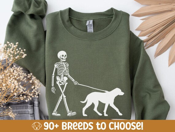 Custom Dog Halloween Shirt, Personalized Dog Skeleton Happy Halloween Tshirt, Funny Dog Ghost Sweatshirt Tank Tee, Spooky Dog Halloween Gift