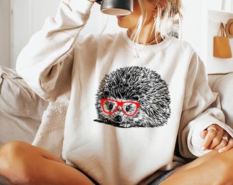 Hedgehog Shirt, Hedgehog Sweatshirt, Cute Hedgie Lover Gift, Funny Animal Lover Gift, Hedgehog Mom Tshirt