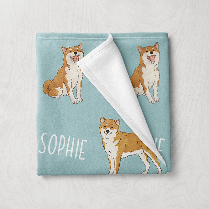 Shiba inu blanket sale