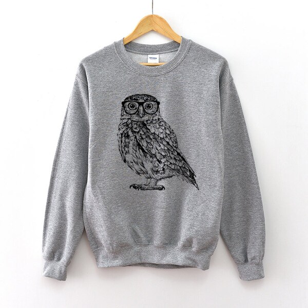 Owl Sweatshirt Etsy