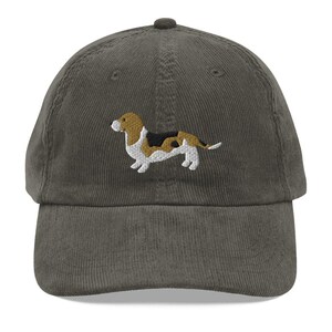 This embroidered Basset Hound hat is a perfect gift for dog dad, dog mom, Basset Hound lovers, and dog owner. Whether it's a Basset Hound beanie, vintage distressed hat, denim hat, corduroy hat or dad hat, it's a cute and funny way to show off your love for your Basset Hound dog.