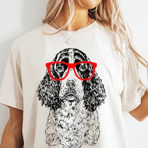 English Springer Spaniel Shirt, Springer Spaniel Mom Sweatshirt, Funny Springer Spaniel Gift for Dog Dad, Springer Dog Lover Tshirt