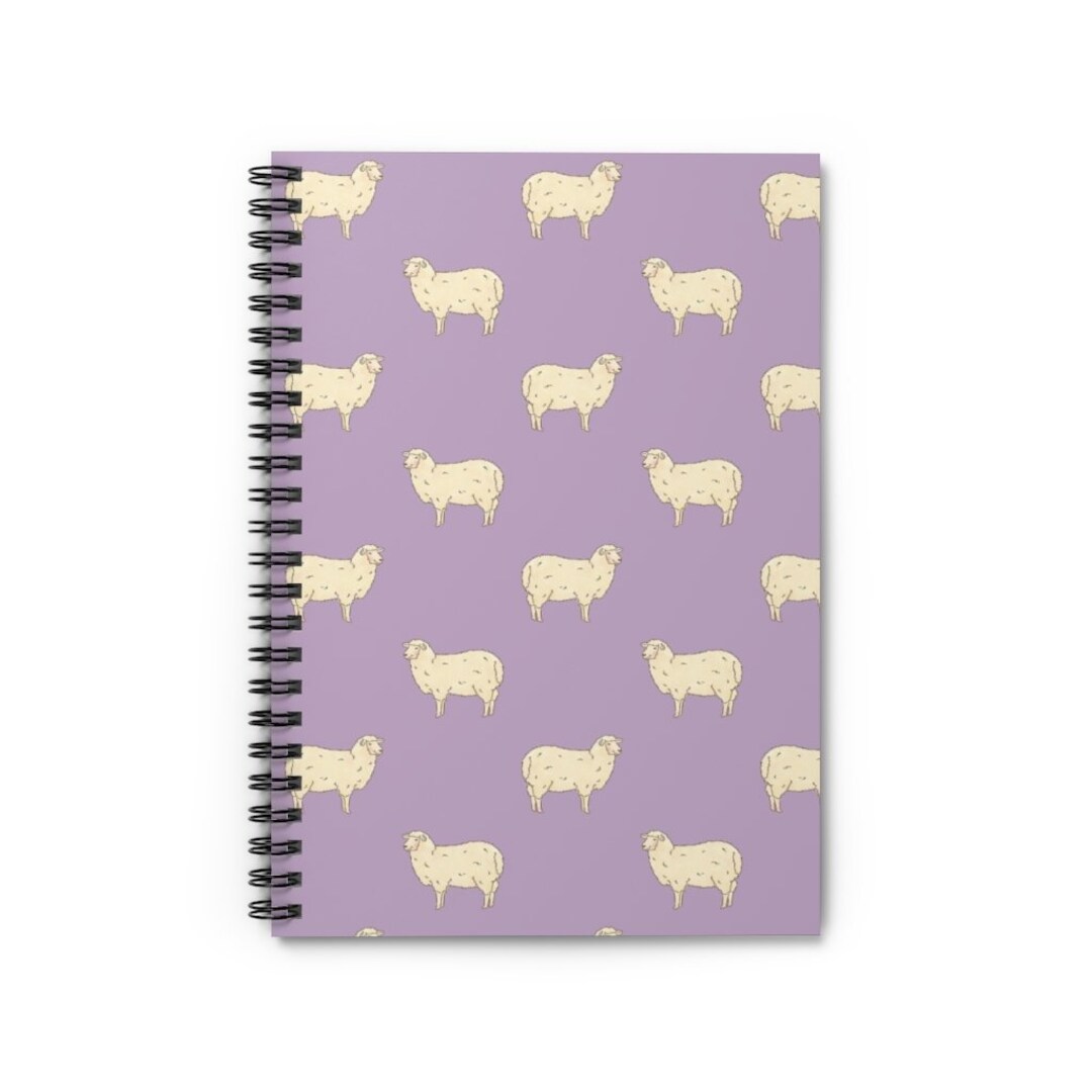 Sheep Notebook Farm Animals Spiral Notebook Cute Notepad Etsy