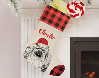 Custom Pekingese Stocking, Pekinese Christmas Stocking, Personalized Holiday Dog Stockings, Pekingese Christmas Gift, Dog Christmas Decor