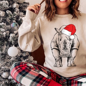 Rhino christmas deals sweater