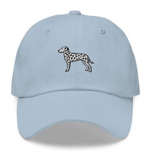 This embroidered Dalmatian hat is a perfect gift for dog dad, dog mom, Dalmatian lovers, and dog owner. Whether it's a Dalmatian beanie, vintage distressed hat, denim hat, corduroy hat or dad hat, it's a cute and funny way to show off your love for your Dalmatian dog.
