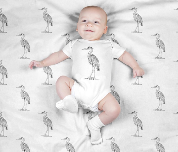 Heron Baby Blanket Tall Bird Animal Swaddle Blanket Set Newborn Photo Prop Baby Animal Swaddle Set for Boy Girl Baby Shower Gift Etsy Canada