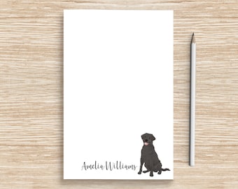 Labrador Retriever Notepad, Personalized Dog Notepad, Custom Dog Stationery, Coworker Veterinarian Graduation Gift, Teacher, Lab Mom Gifts