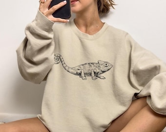Chameleon Shirt, Chameleon Sweatshirt, Cute Chameleon Lover Gift, Funny Reptile Animal Lover Gift, Lizard Tshirt