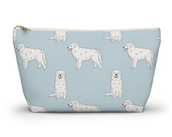 Great Pyrenees Pouch, Pencil Case, Pyrenean Mountain Dog Custom Teacher Pencil Pouch, Bridesmaid Cosmetic Bag, Makeup Bag, Accessory Pouch