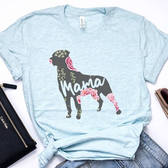 Mother Of Rotties Dogs Flower T-Shirt Mother Of Rotties Dogs Flower T-Shirt