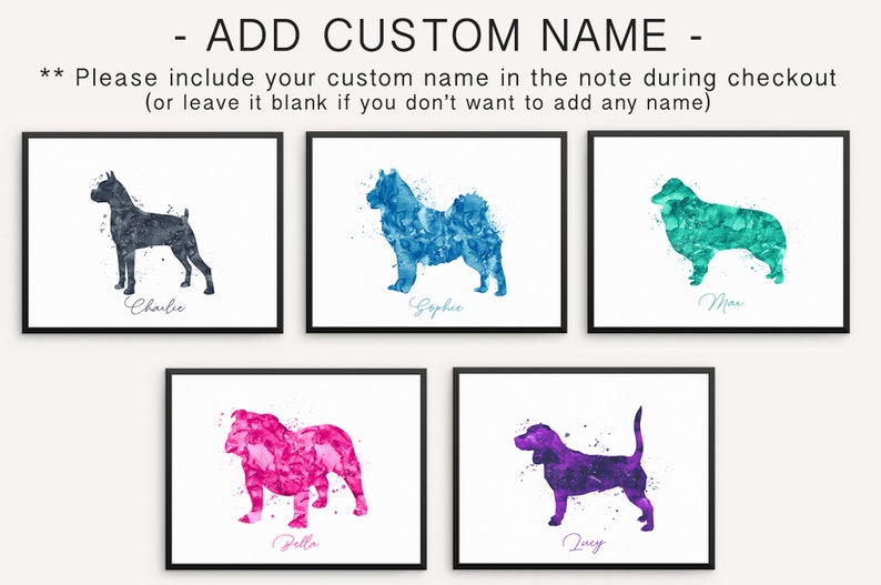 GSD Art Personalized Wall Decor Custom Name Housewarming Gift German Shepherd Watercolor Print Dog Home Decor Watercolor Dog Wall Art