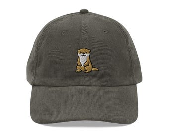 Otter Hat, Sea Otter Cap, Beanie, Otter Embroidered Baseball Hat, Animal Dad Hat, Otter Lover Cap, Fathers Day Gift