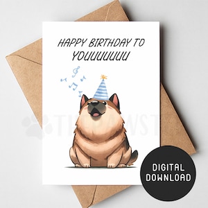 DRUCKBARE Geburtstagskarte für Hund, Deutscher Schäferhund Alles Gute zum Geburtstag Karte von Hund, Lustige Elsässer Hund Mama Papa Digitale Grußkarte, GSD Mama Geschenk