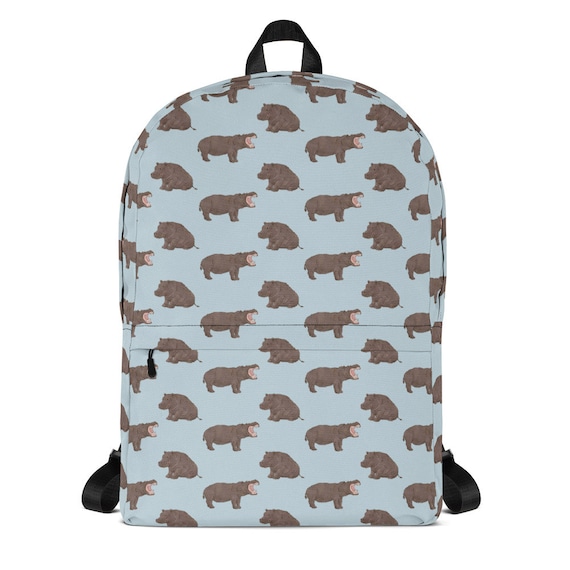SYtrade Animal Print Kids School Backpack – 3D Hippo Design, Durable Bookbag For Boys & Girls - View #4