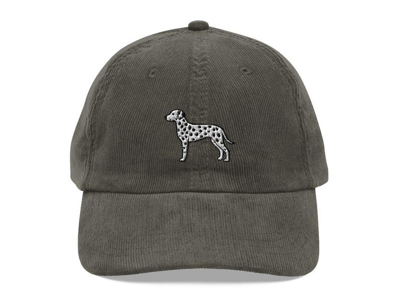 This embroidered Dalmatian hat is a perfect gift for dog dad, dog mom, Dalmatian lovers, and dog owner. Whether it's a Dalmatian beanie, vintage distressed hat, denim hat, corduroy hat or dad hat, it's a cute and funny way to show off your love for your Dalmatian dog.