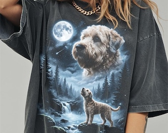 Wheaten Terrier Howling to the Moon Shirt, Funny Dog Comfort Colors Halloween Tshirt, Gifts