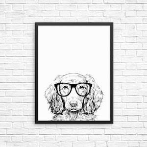 Dachshund Wall Art, Doxie Print, Weenie Dog Home Decor, Dog Prints, Sign, Pet Dog Nursery Decor, Poster, Kids Room Decor for Boy Girl