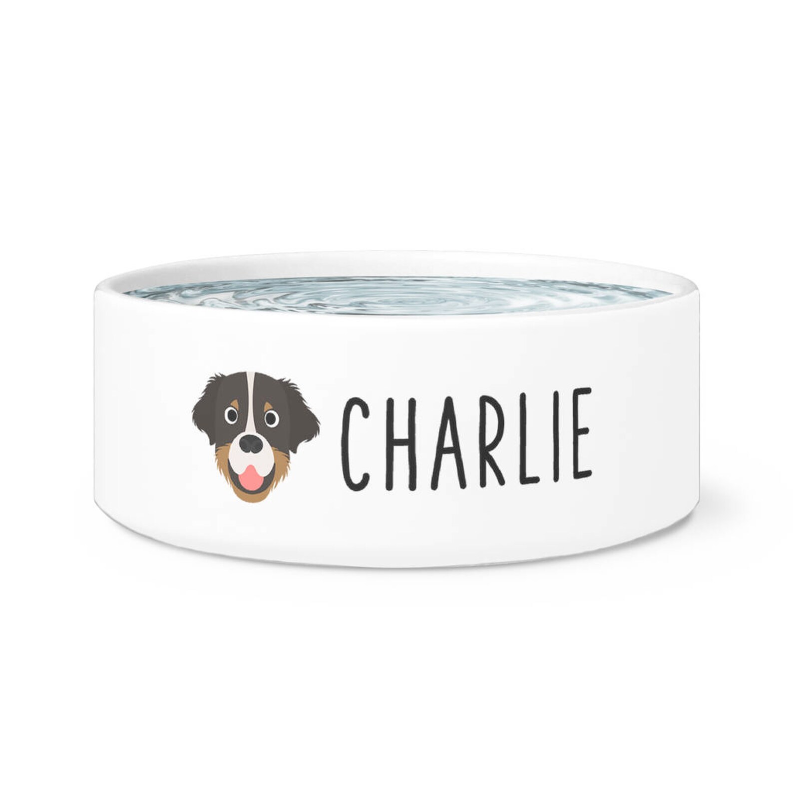 Customized Australian Shepherd Dog Bowl Custom Name Dog Bowl Etsy