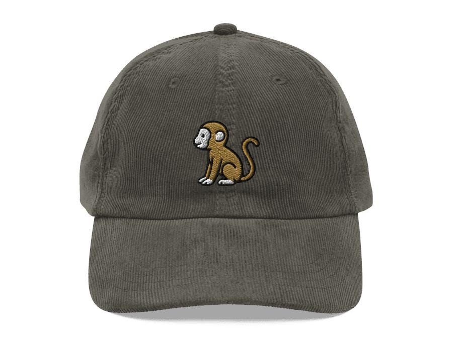 Baseball Hats Urban Monkey Cap Trap2four7 Distressed Cap Monkey