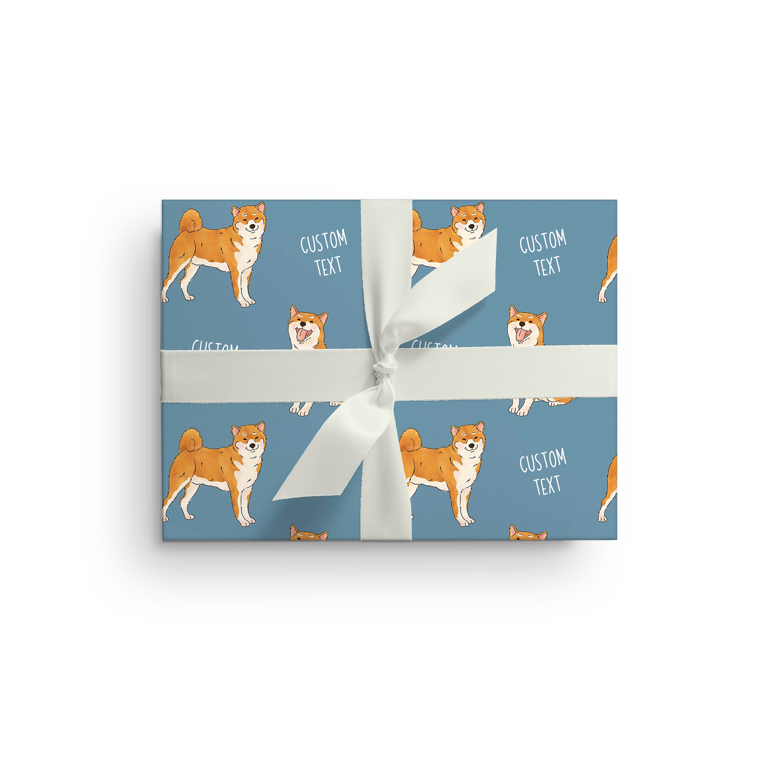 personalized dog wrapping paper