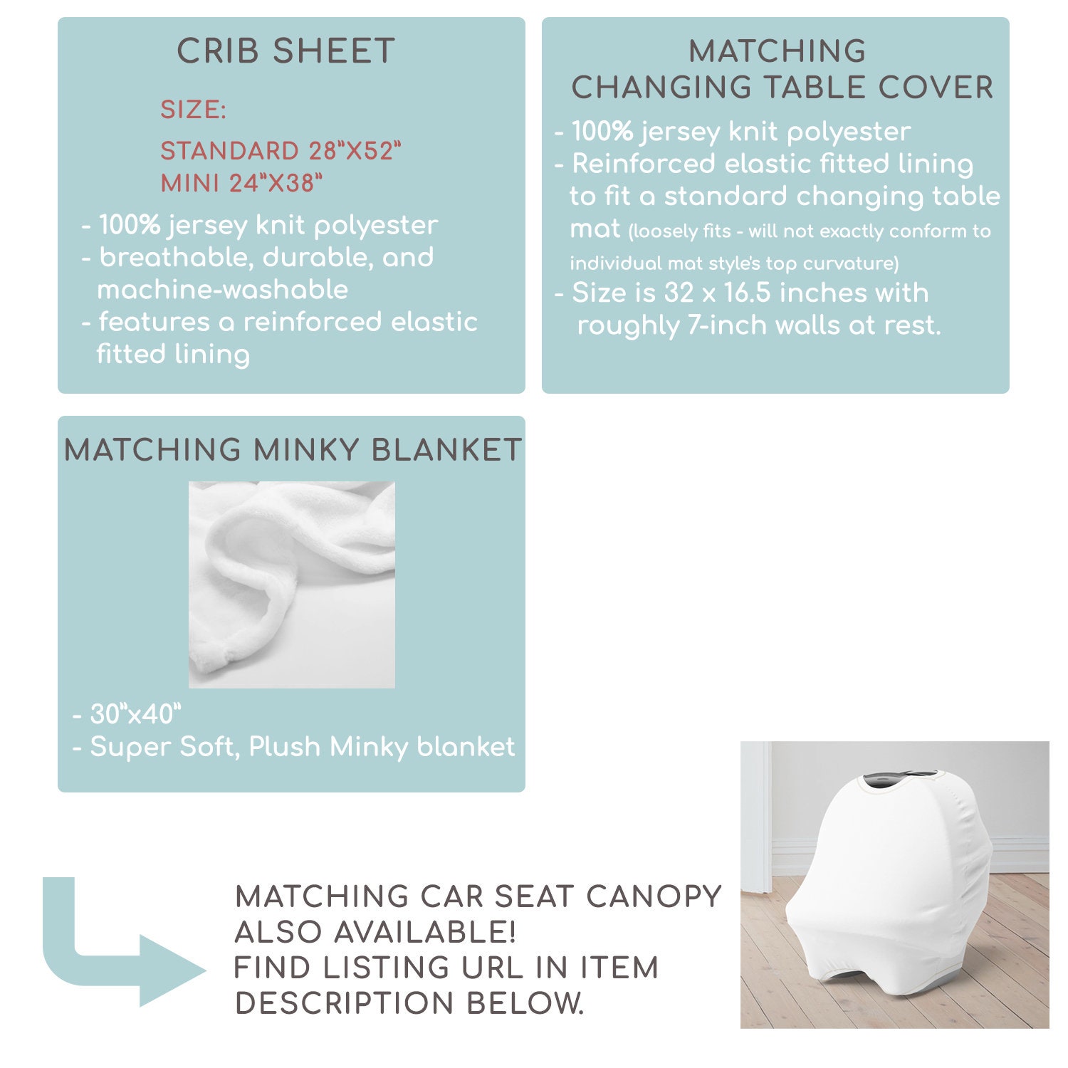 Crib sheet shop size in inches