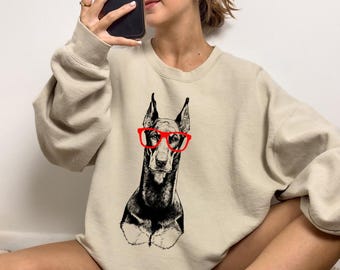 Doberman Shirt, Dobie Mom Sweatshirt, Funny Doberman Gift, Cute Doberman Pinscher Dog Owner, Gift for Dog Dad, Dog Lover Tshirt