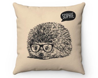 16x16 Funny Hedgehog Apparel and Gifts Womens and Girls Rainbow Hedgehog Mama Hedgie Lover Gift Throw Pillow Multicolor