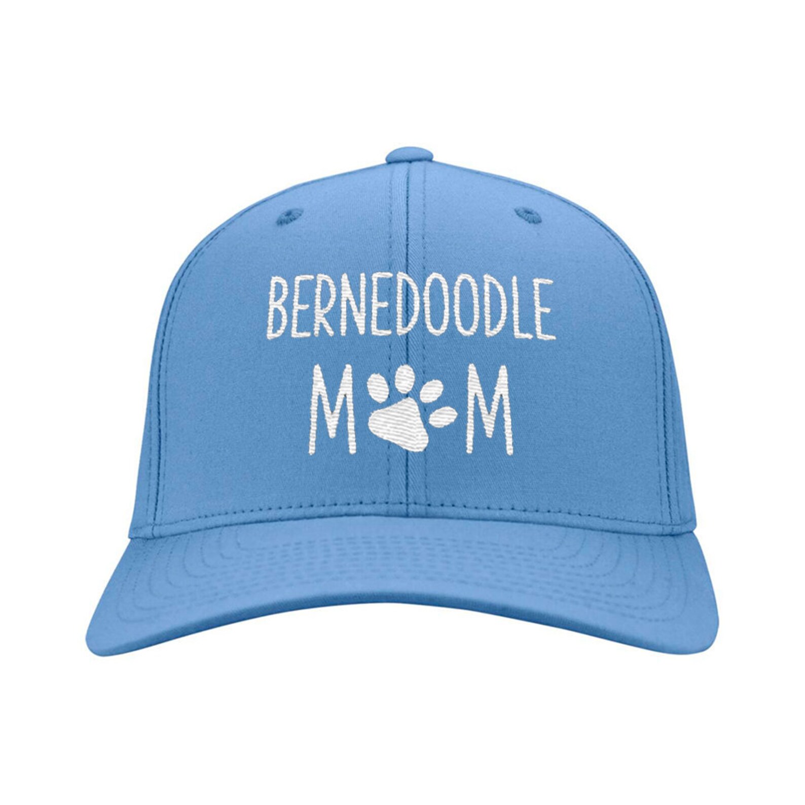 Bernedoodle Mom Distressed Hat Dog Mom Embroidered Baseball Etsy