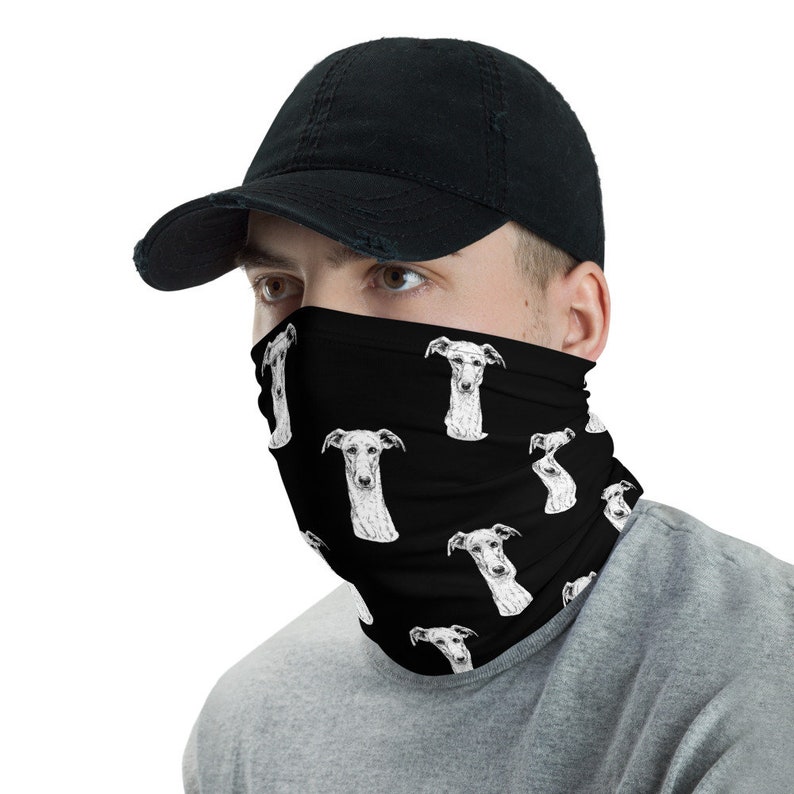Greyhound Neck Gaiter Face Mask Dog Washable Neck Gaiters for Etsy