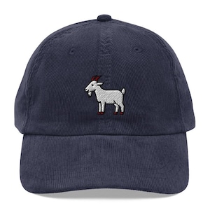Goat Hat, Goat Cap, Beanie, Farmhouse Embroidered Baseball Hat, Farm Animal Dad Hat, Goat Lover Cap, Fathers Day Gift