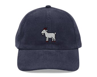 Goat Hat, Goat Cap, Beanie, Farmhouse Embroidered Baseball Hat, Farm Animal Dad Hat, Goat Lover Cap, Fathers Day Gift