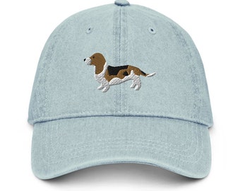 Basset Hound Hat, Basset Hound Beanie, Dog Cap, Dog Embroidered Baseball Hat, Dog Mom Dad Hat, Summer Dog Lover Cap, Fathers Day Gift