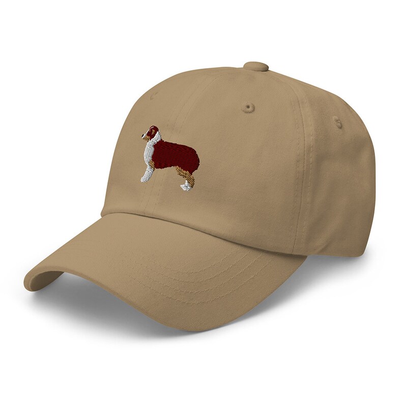 This embroidered Australian Shepherd hat is a perfect gift for dog dad, dog mom, Aussie Dog lovers, and dog owner. Whether it's a Australian Shepherd beanie, vintage distressed hat, denim hat, corduroy hat or dad hat, it's a cute and funny way to show off your love for your Aussie dog.