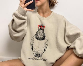 Pigeon Shirt, Pigeon Sweatshirt, Cute Bird Lover Gift, Funny Pigeon Lover Gift, Pigeon Bird Tshirt