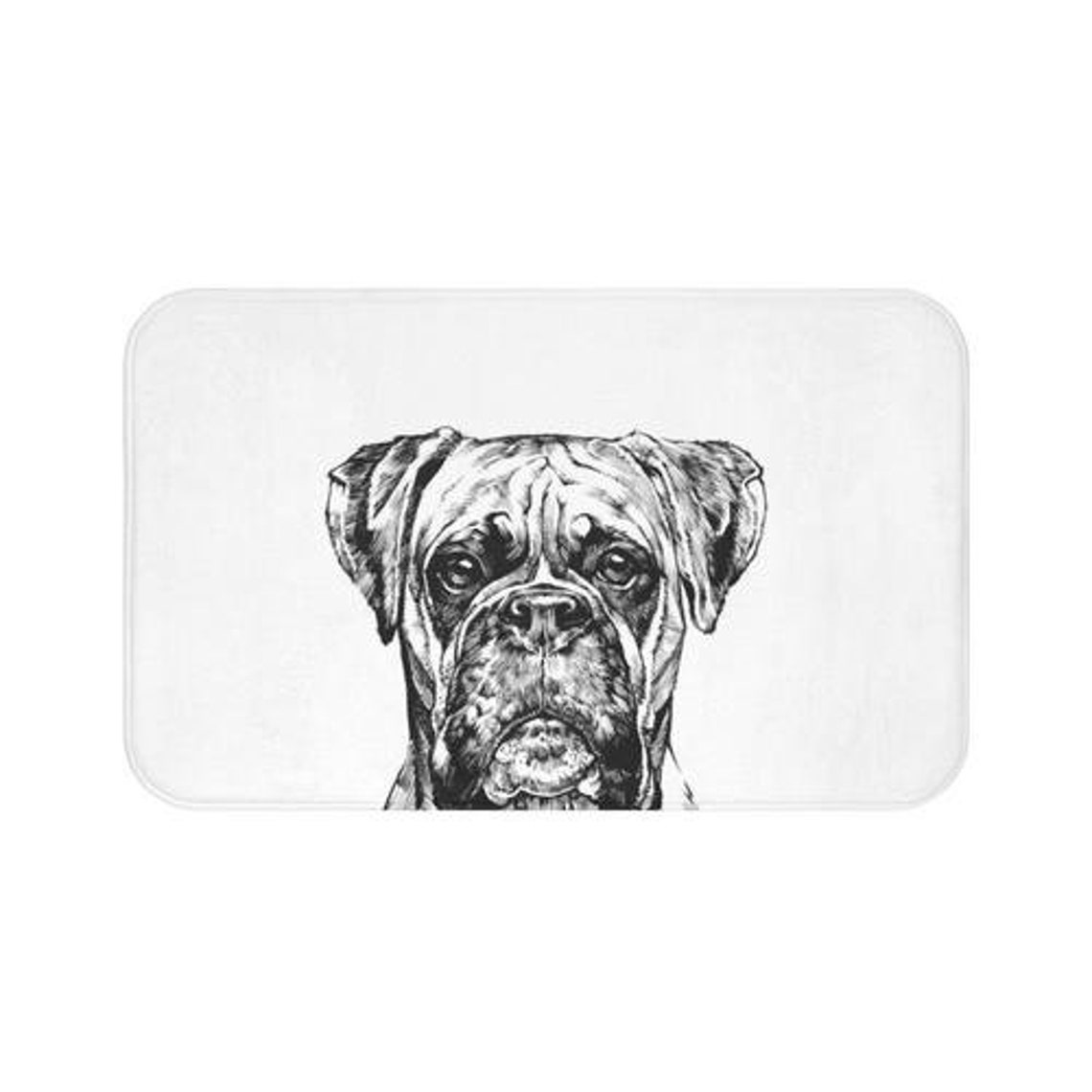 Boxer Shower Curtain Dog Shower Curtains Set Bath Curtain Etsy