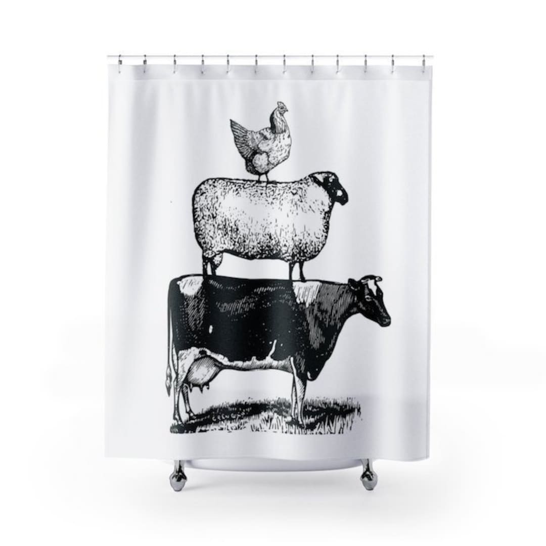 Farm Animal Shower Curtain