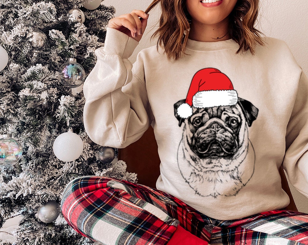Mens pug deals christmas sweater