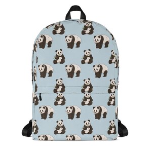 Panda Backpack, Animal Laptop Bag, Women&#39;s Travel Backpack, Cute Pattern School Bag, College Backpack, Panda Gift
