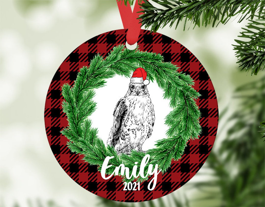 Hawk Christmas Ornament 