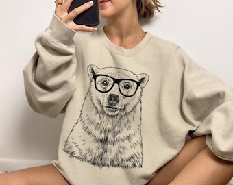 Polar Bear Shirt, Polar Bear Sweatshirt, Funny Polar Bear Gift, Cute Polar Bear Lover Gifts, Polar Bear Tshirt, Animal Lover Tee